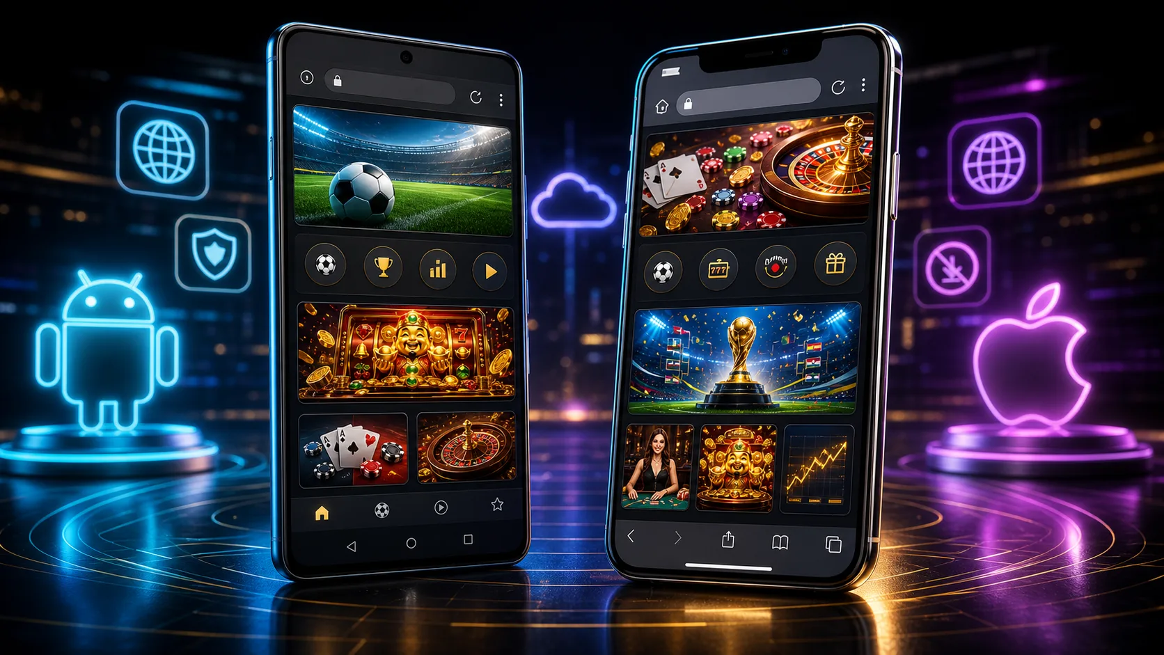 Experiência fulltilt compatível com Android e iOS no navegador mobile
